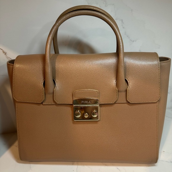Furla Metropolis M Two Way Leather Bag - Picture 3 of 16